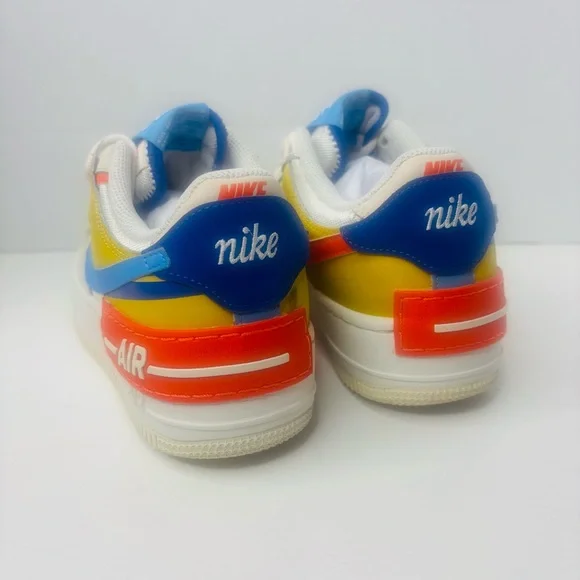 Nike Women's Blue and Orange Sneakers - Picture 7 of 7